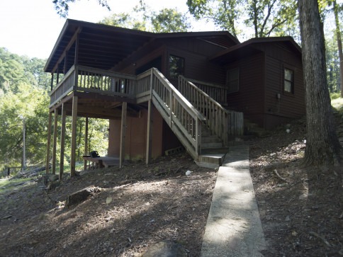 Exterior of cabin at Swaha Lodge & Marina.
